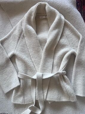 Vincent James Designs Webster Regenerative Cardigan Sz M/L Ivory